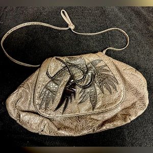 Vintage Faux Leather Shoulder Bag